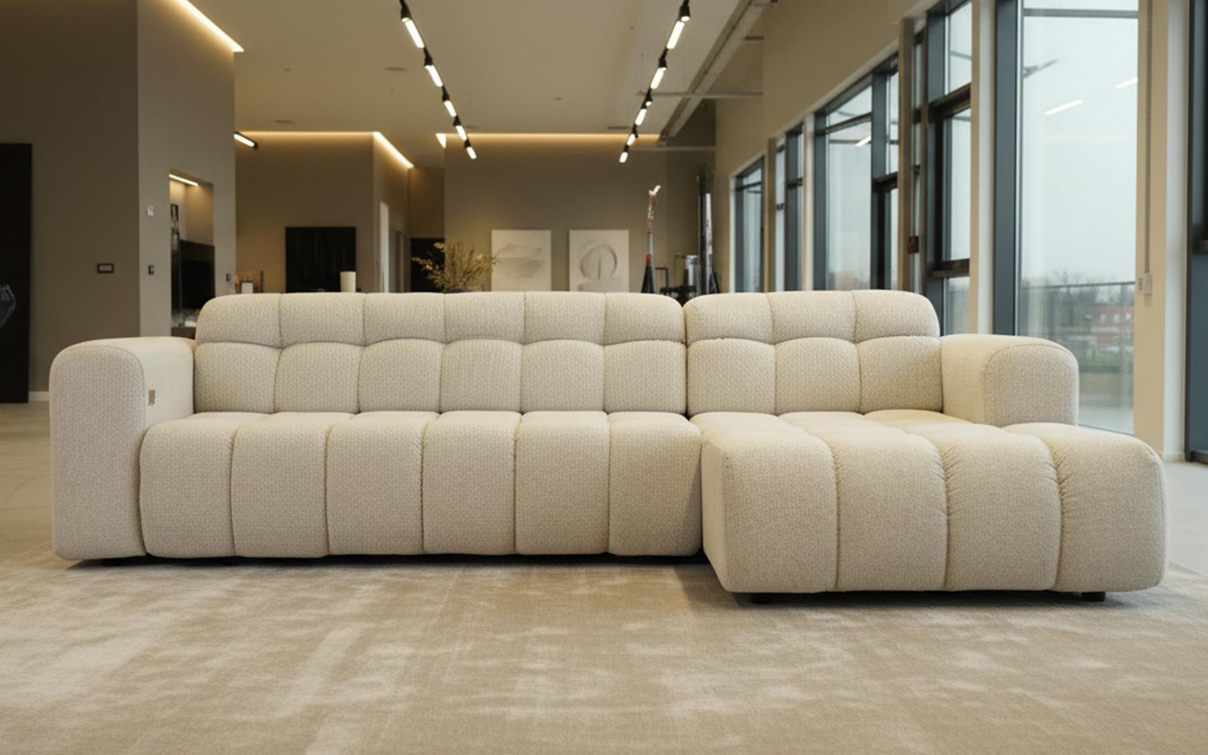 Extendable corner sofa with electric mechanism Modera, white  6